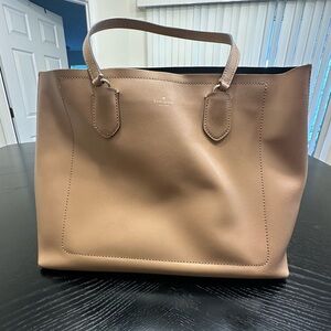 Kate Spade Tan Structured Tote Bag